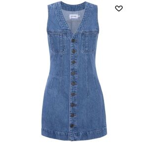 NWT Frame Denim Sleeveless Trucker Pocket Dress